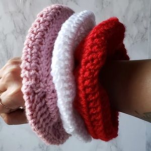 Set of 3 jumbo XL crochet scrunchies